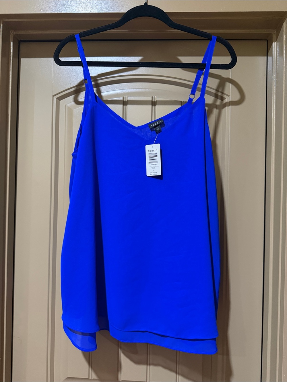 Torrid Electric Blue Spaghetti Strap Cami Size 1 (14-16)